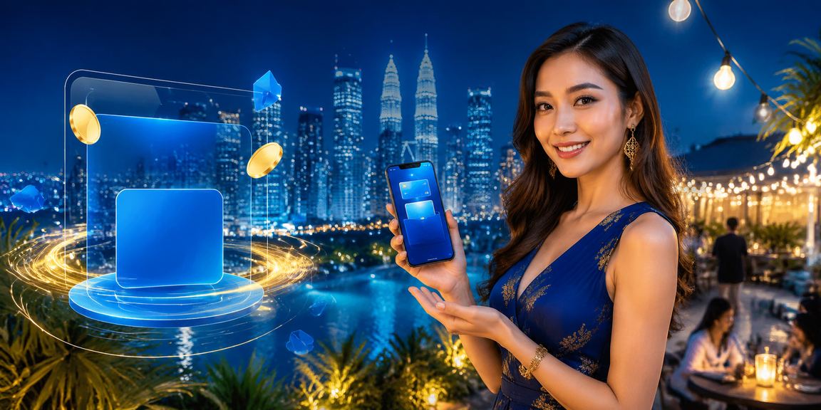 Malaysian player logging in and making an online casino deposit in Kuala Lumpur