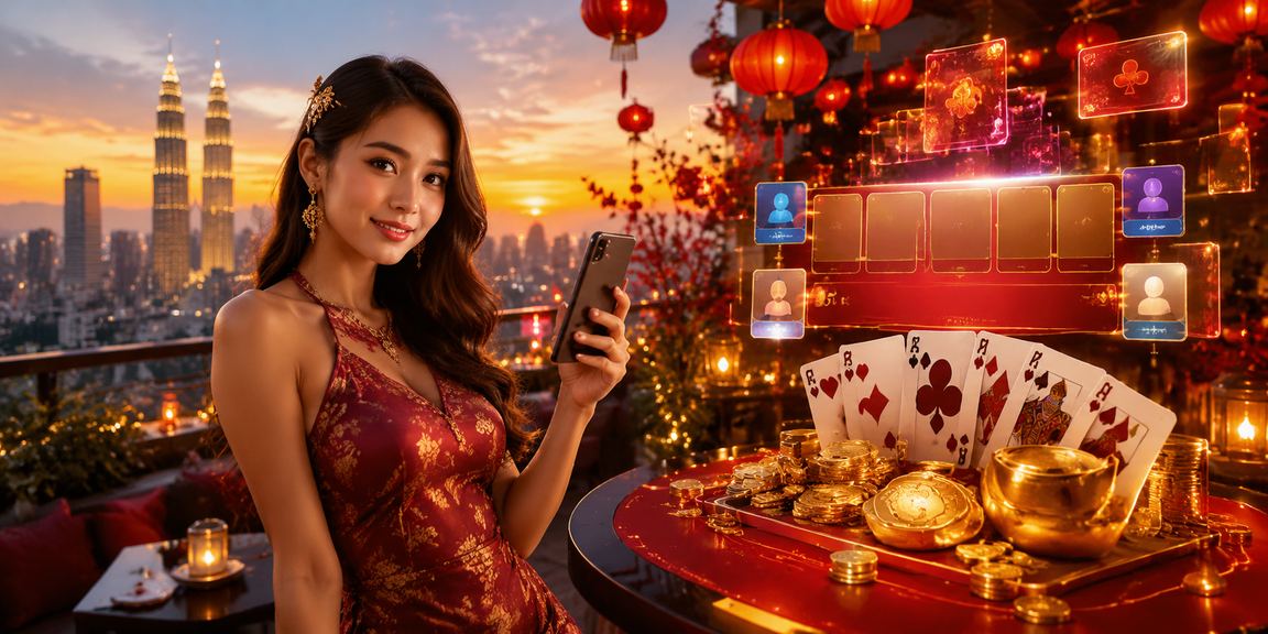 Malaysian players enjoying a game of Teen Patti cards in a local Malay setting