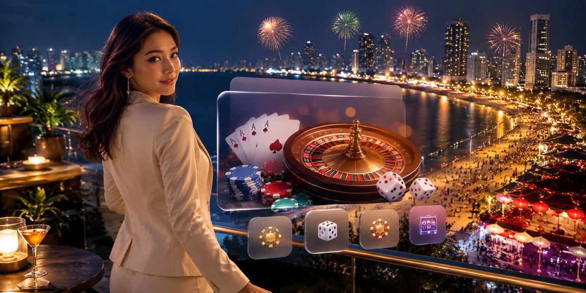 Penang player using a mobile casino app to log in